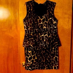 Leopard print party dress